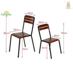 Kích thước ghế ăn ngoài trời Fansipan Cần Thơ
