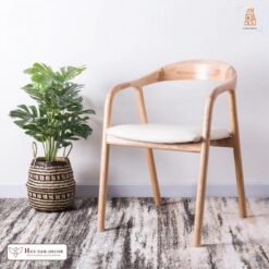 Ghế gỗ sồi nga Neva có tay giá xưởng Phú Quốc