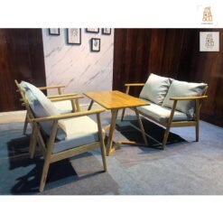 Bộ sopha cafe gỗ tự nhiên Cigar giá tận xưởng Đồng Nai
