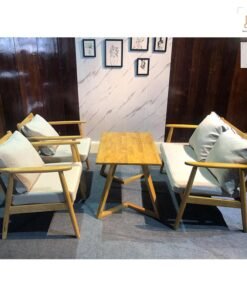 Bộ sopha cafe gỗ tự nhiên Cigar giá tận xưởng Biên Hòa
