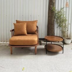 Bộ sofa gỗ sồi cafe KBH giá xưởng Bắc Ninh