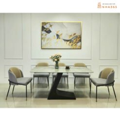 bộ bàn ăn nhập khẩu ghế Minotti cao cấp