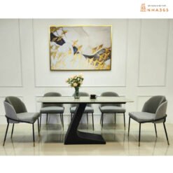 bộ bàn ăn nhập khẩu ghế Minotti cao cấp