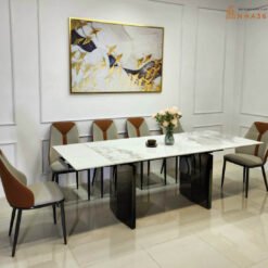 BÀN ĂN THÔNG MINH CHÂN ĐÔI, 6 GHẾ SPOT CẢI - Ảnh 3
