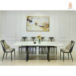 BÀN ĂN THÔNG MINH CHÂN ĐÔI, 6 GHẾ SPOT CẢI - Ảnh 6