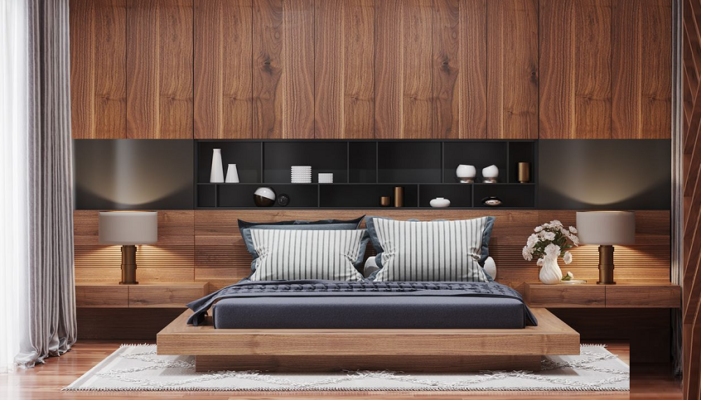 TOP NHỮNG MẪU GIƯỜNG NGỦ GỖ ÓC CHÓ ĐẸP
