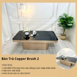 Bàn Trà Sofa Copper Brush 2