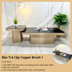 Cặp Bàn Trà Copper Brush 1