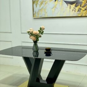 BỘ BÀN ĂN CAO CẤP MẶT ĐÁ CERAMIC, 6 GHẾ ERIC - Ảnh 3
