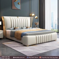 GIƯỜNG NGỦ ĐẸP, BỌC DA HIỆN ĐẠI 1256