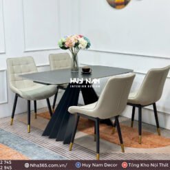 BỘ BÀN ĂN NHẬP KHẨU 4 GHẾ LOFT CARO
