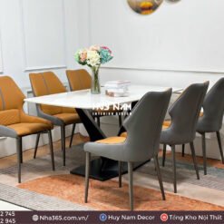 BỘ BÀN ĂN NHẬP KHẨU 6 GHẾ VENO - Ảnh 3