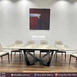 BÀN ĂN THÔNG MINH CHÂN U, 8 GHẾ NEWLIAM