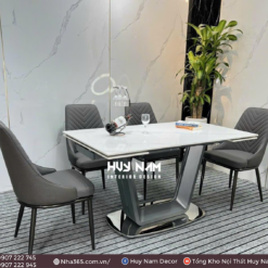 BÀN ĂN THÔNG MINH CHÂN U, 4 GHẾ SPINE