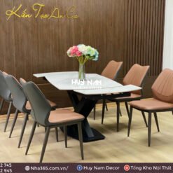 BÀN ĂN THÔNG MINH XOAY 180 ĐỘ, 6 GHẾ JENA