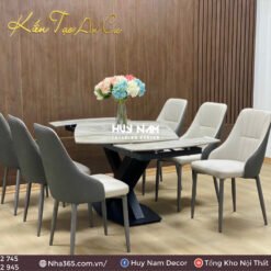 BÀN ĂN THÔNG MINH XOAY 180 ĐỘ, 6 GHẾ LIAM