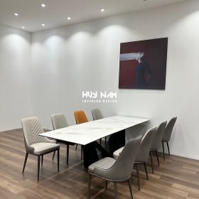 BÀN ĂN THÔNG MINH CHÂN U, 8 GHẾ SPINE - Ảnh 3