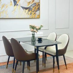 BỘ BÀN ĂN NHẬP KHẨU 4 GHẾ MONET - Ảnh 3