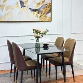 BỘ BÀN ĂN NHẬP KHẨU 4 GHẾ MONET KHÔNG TAY - Ảnh 7