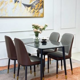 BỘ BÀN ĂN NHẬP KHẨU 4 GHẾ MONET KHÔNG TAY - Ảnh 4