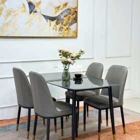 BỘ BÀN ĂN NHẬP KHẨU 4 GHẾ MONET KHÔNG TAY - Ảnh 5