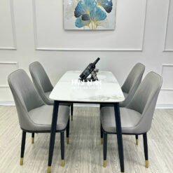 BỘ BÀN ĂN NHẬP KHẨU 4 GHẾ MONET KHÔNG TAY