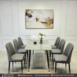 BỘ BÀN ĂN NHẬP KHẨU 6 GHẾ MONET KHÔNG TAY