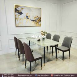 BỘ BÀN ĂN NHẬP KHẨU 6 GHẾ MONET KHÔNG TAY - Ảnh 3
