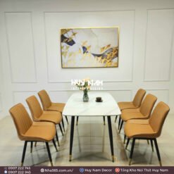 BỘ BÀN ĂN NHẬP KHẨU 6 GHẾ LOFT