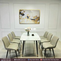 BỘ BÀN ĂN NHẬP KHẨU 6 GHẾ LOFT - Ảnh 4