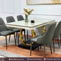 BÀN ĂN DOUBLE 0 PVD, 6 GHẾ LIAM - Ảnh 4