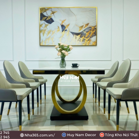 BỘ BÀN ĂN DOUBLE O PVD, 6 GHẾ MONET - Ảnh 4