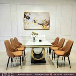 BÀN ĂN DOUBLE 0 PVD, 6 GHẾ SHERATON