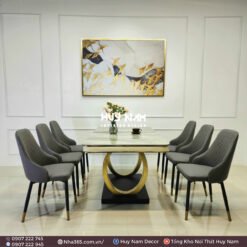 BÀN ĂN DOUBLE O PVD, 6 GHẾ SHERATON - Ảnh 2