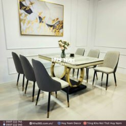 BÀN ĂN DOUBLE 0 PVD, 6 GHẾ SHERATON - Ảnh 4