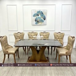 BỘ BÀN ĂN TÂN CỔ ĐIỂN NHẬP KHẨU TD10
