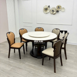 Alternative view of BỘ BÀN ĂN TRÒN TÂN CỔ ĐIỂN NHẬP KHẨU TD02