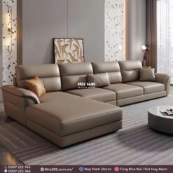 SOFA GÓC L KELLY DA CHỐNG CÀO 3M3X1M7 - Ảnh 3