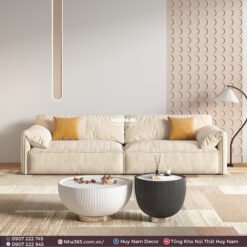 SOFA KEPA VẢI NHUNG NỈ 2M8 - Ảnh 3