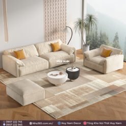 SOFA KEPA VẢI NHUNG NỈ 2M8