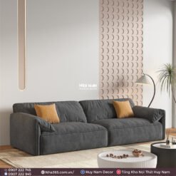 Alternative view of SOFA KEPA VẢI NHUNG NỈ 2M8