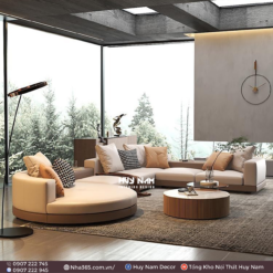 Alternative view of SOFA GÓC TRÒN CIR DA CHỐNG CÀO, TẨY MỰC 3M7x2M5