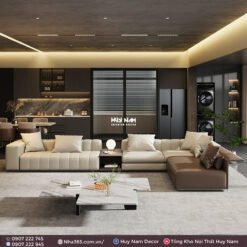 Alternative view of SOFA GÓC MINOTTI 5 DA CHỐNG CÀO, TẨY MỰC 3M6X2M
