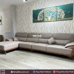 SOFA GÓC HN-05 DA CHỐNG CÀO, TẨY MỰC 3M3X1M7