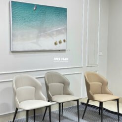 BÀN ĂN ĐÁ TINH THỂ, CHÂN C14, 6 GHẾ DORIS - Ảnh 3