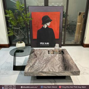 BÀN TRÀ VUÔNG ĐÁ CẨM THẠCH