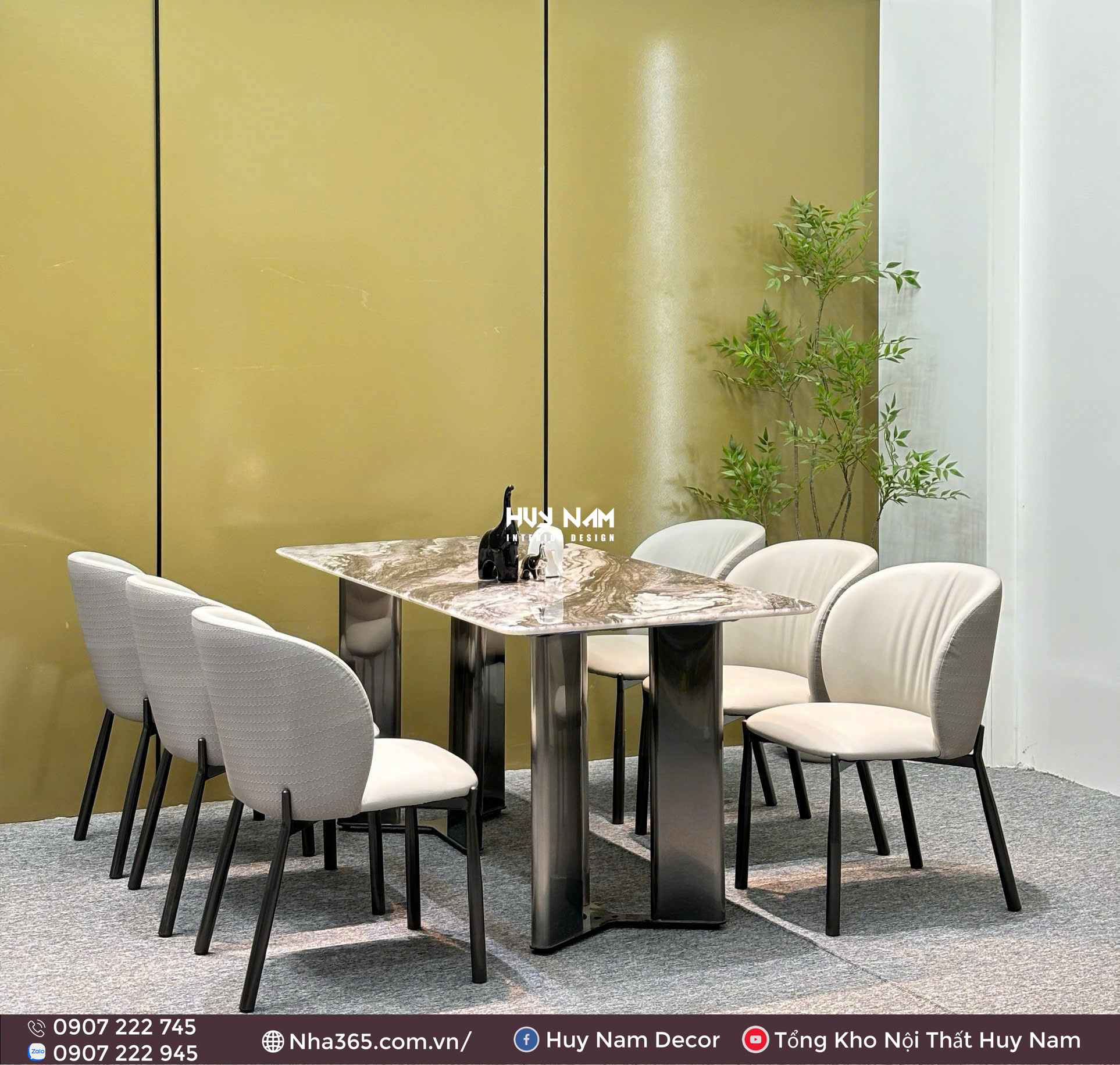 BÀN ĂN ĐÁ TINH THỂ, CHÂN ĐỐI D4, 6 GHẾ C39 BÀN ĂN ĐÁ TINH THỂ, CHÂN ĐỐI D4, 6 GHẾ C39