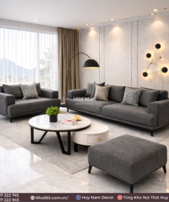 sofa sf2050 màu xám ghi tối giản
