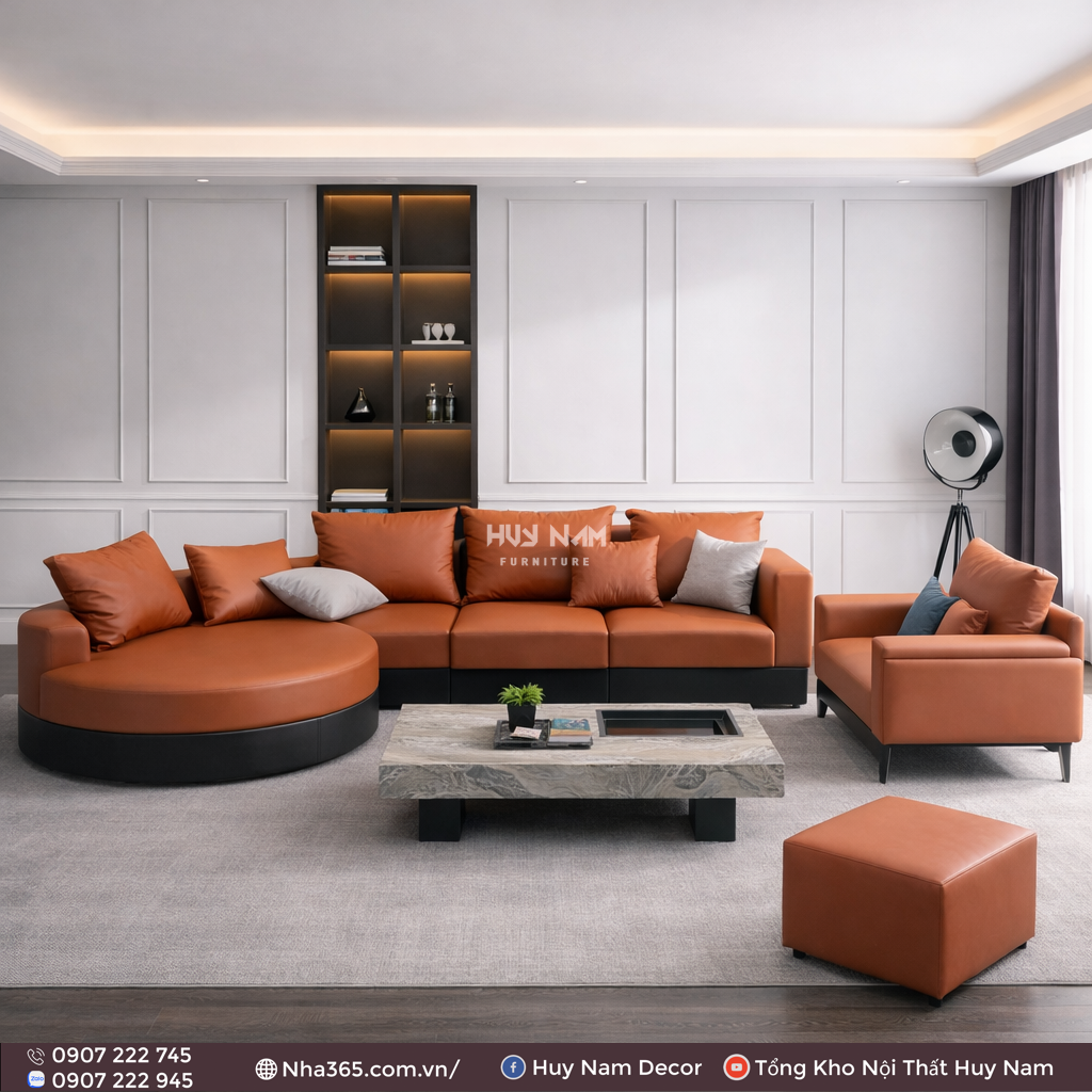 Sofa Hiện Đại SF-2058 Cao Cấp | Sofa Da Nappa Chống Cào, Xoá Mực Sofa Hiện Đại SF-2058 Cao Cấp | Sofa Da Nappa Chống Cào, Xoá Mực