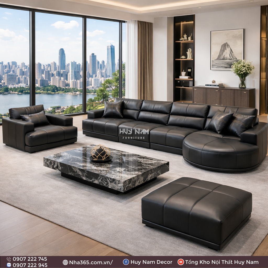 Sofa Hiện Đại SF-2068 Cao Cấp | Sofa Da Nappa Chống Cào, Xoá Mực Sofa Hiện Đại SF-2068 Cao Cấp | Sofa Da Nappa Chống Cào, Xoá Mực